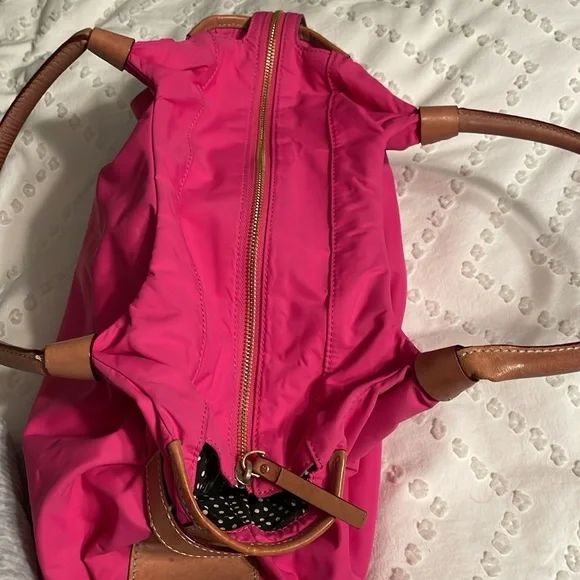 Kate Spade ♠️ Hot pink nylon bag with leather trim - Picture 7 of 10